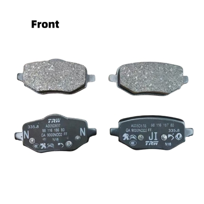 Automotive Brake Pads YL01520980 YL01599480 Peugeot 2008 Citroen Spare Parts