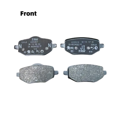 Automotive Brake Pads YL01520980 YL01599480 Peugeot 2008 Citroen Spare Parts
